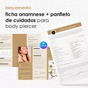 Imagem de capa para o Curso online Anamnese + Panfleto Cuidados para Body Piercer