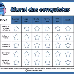 Imagem de capa para o Ebook Mural das Conquistas - Stitch