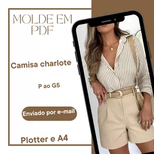 Imagem de capa para o Ebook Molde camisa Charlote 