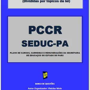 Imagem de capa para o Ebook PCCR SEDUC-PARÁ + de 120 Questões