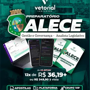 Imagem do curso ALECE / GESTÃO E GOVERNANÇA - ANALISTA LEGISLATIVO