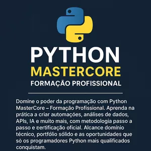 Imagem do curso Python MasterCore – Formação Profissional 
