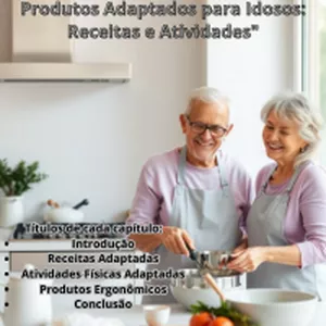 Imagem de capa para o Ebook "Produtos Adaptados para Idosos: Receitas e Atividades"