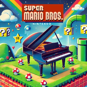 Cover image for Ebook Super Mario Bros. Piano Cover - Nintendo