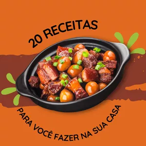Imagem de capa para o Ebook 20 receitas fáceis para fazer 