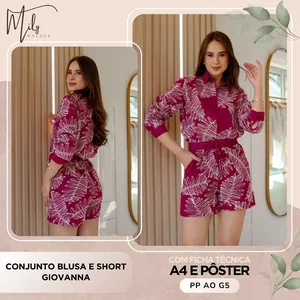 Imagem de capa para o Ebook Conjunto Blusa e Short Giovanna