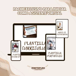Imagen de portada para Ebook Plantillas Canva para iniciar como Asistente Virtual