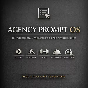 Imagem de capa para o Ebook Agency Prompt OS — Prompts Profissionais para Agências