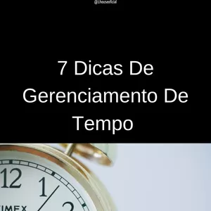 Imagem de capa para o Ebook 7 dicas de gerenciamento de tempo