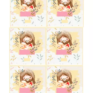 Imagem de capa para o Ebook Jesus com ovelhinha (rosa)