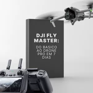 Imagem de capa para o Ebook DJI Fly Master: Do Básico ao Drone Pro em 7 Dias