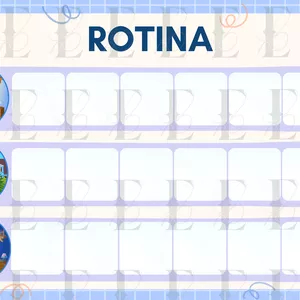 Imagem de capa para o Ebook QUADRO DE ROTINA - Meninos (1-4 anos)