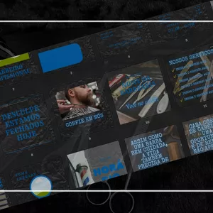 Imagem de capa para o Curso online 30 INSTAGRAM CANVA TEMPLATES - ESTILO AZUL E CINZA