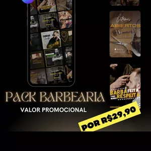 Imagem de capa para o Ebook Pack Barbearia