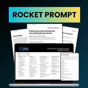 Imagem de capa para o Curso online Rocket Prompt 