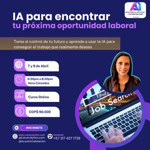 Imagen de portada para Curso online Cómo Apoyarte en la IA para encontrar tu próxima oportunidad laboral