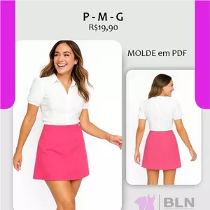 Imagem de capa para o Ebook SHORT SAIA COM ZÍPER