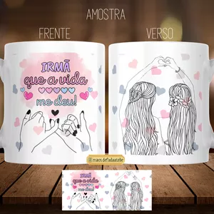 Imagem de capa para o Ebook Arte para canecas - Tema - Irmã