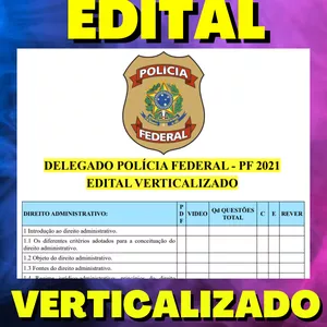 Imagem de capa para o Ebook DELEGADO POLÍCIA FEDERAL - PF 2021 - EDITAL VERTICALIZADO