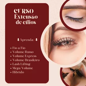 Imagem de Curso Extensão de Cílios - Cílios Perfeitos criado por DSS DIGITAL na hotmart