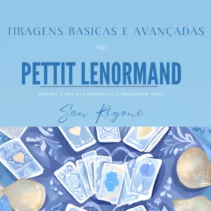 Imagem de capa para o Ebook Métodos de Tiragens basicas e avançadas para Pettit Lenormand(Baralho Cigano)