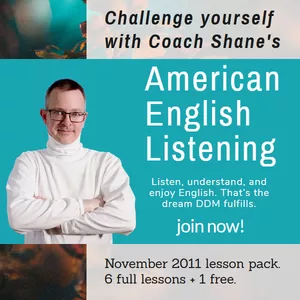 Cover image for Online course Coach Shane's American English Listening - November 2011