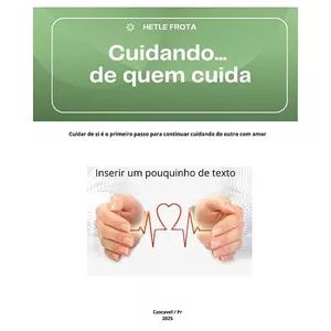 Imagem de capa para o Ebook Cuidando de quem cuida