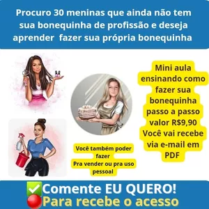 Imagem de capa para o Ebook APRENDA FAZER SUA BONEQUINHA DA PROFISSÃO 