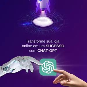 Imagem de capa para o Ebook Transforme  sua loja  online com CHAT-GPT