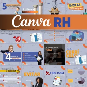 Imagem de capa para o Curso online CANVA RH