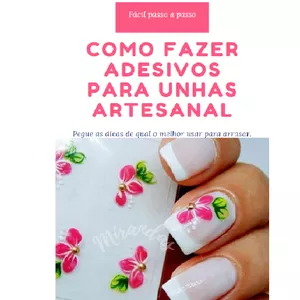 Imagem de capa para o Ebook COMO FAZER ADESIVO PARA UNHAS