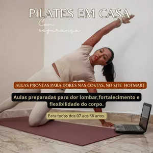 Imagem de capa para o Curso online PILATES EM CASA 