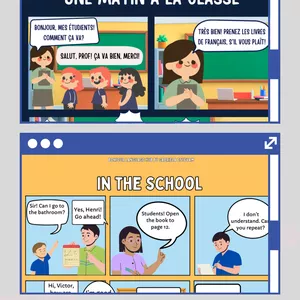 Cover image for Ebook Pacote de Histórias em Quadrinhos Multilíngue: Aprenda Francês, Inglês e Espanhol de Forma Divertida!