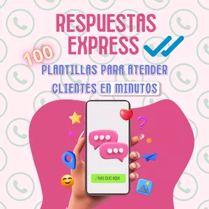 Imagen de portada para Ebook RESPUESTAS EXPRESS: ¡Plantillas para Atender Clientes en Minutos!