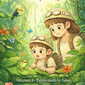 Imagen de portada para Ebook Pequeños exploradores Karen y Santiago volumen 3 Explorando la selva