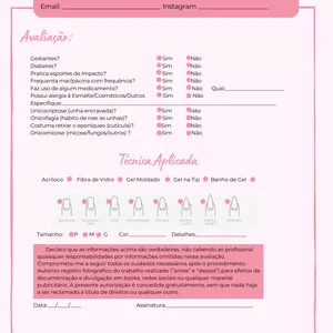 Imagem de capa para o Ebook Fichas de Anamnese (5 Cores)