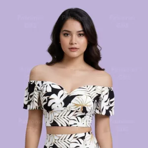 Imagen de portada para Ebook Blusa crop top escote corazón - 2027