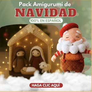 Imagen de portada para Curso online 🎄 Amigurumis de Navidad – Crea magia con tus propias manos ✨