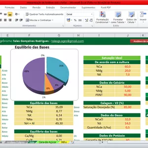 Imagem do curso Planilha de análise de solo e foliar e correção.