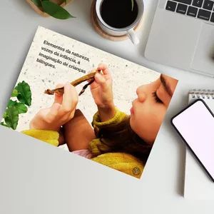 Imagem de capa para o Ebook Elementos da natureza, vozes da infância e a imaginação de crianças bilíngues. 