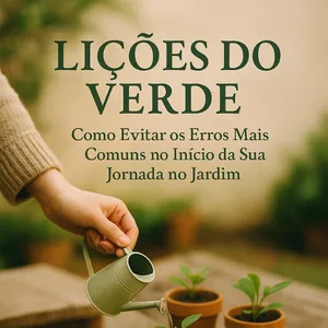 Imagem de capa para o Ebook Lições do Verde: Como Evitar os Erros Mais Comuns no Início da Sua Jornada no Jardim