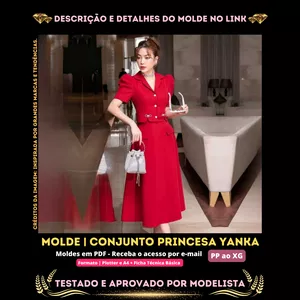 Imagem de capa para o Curso online ✨[Molde em PDF] - Conjunto Princesa Yanka ID 3959868✨