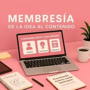 Imagen de portada para Curso online Membresía: De la Idea al Contenido.