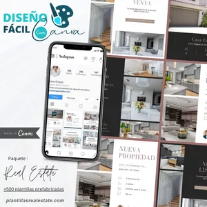 Imagen de portada para Curso online PLANTILLAS INMOBILIARIAS CANVA 