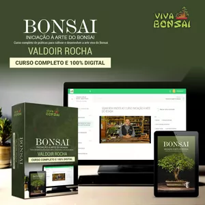 Imagem principal do produto CURSO INICIAÇÃO À ARTE DO BONSAI - Valdoir Rocha