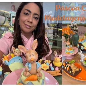 Imagem de capa para o Curso online Modelagem em açúcar Páscoa  