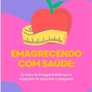 Imagem de capa para o Ebook Emagrecendo com Saúde.
