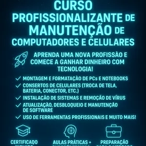 Imagem de capa para o Curso online CURSO MANUTENÇÃO DE COMPUTADORES