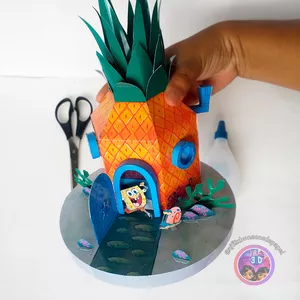 Imagem de capa para o Ebook (Bob Esponja) Casa Abacaxi - Diorama