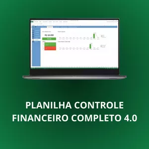 Imagem de capa para o Curso online Planilha Controle Financeiro Completo 4.0